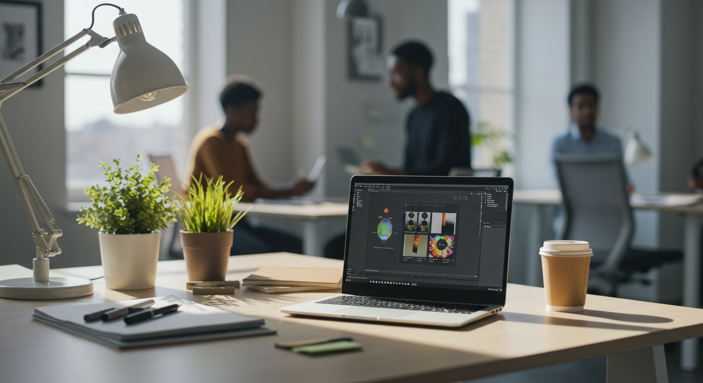 FTL Media team collaborating in a modern workspace